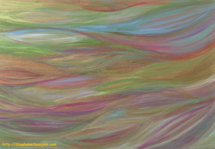 Teal commission with gold details